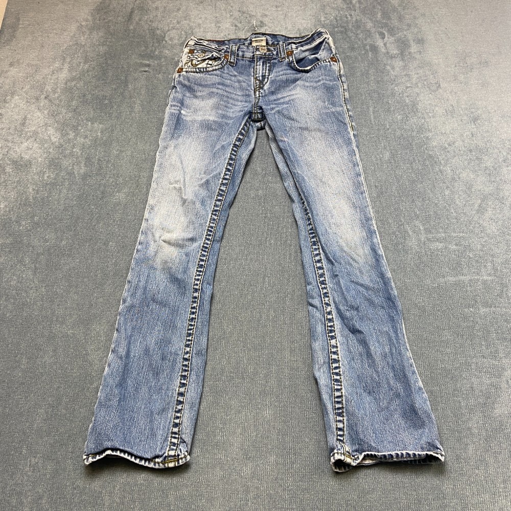 Old Navy Slim Jeans Mens 38x32 Blue Denim Cotton Stretch Mid Rise Built in Flex